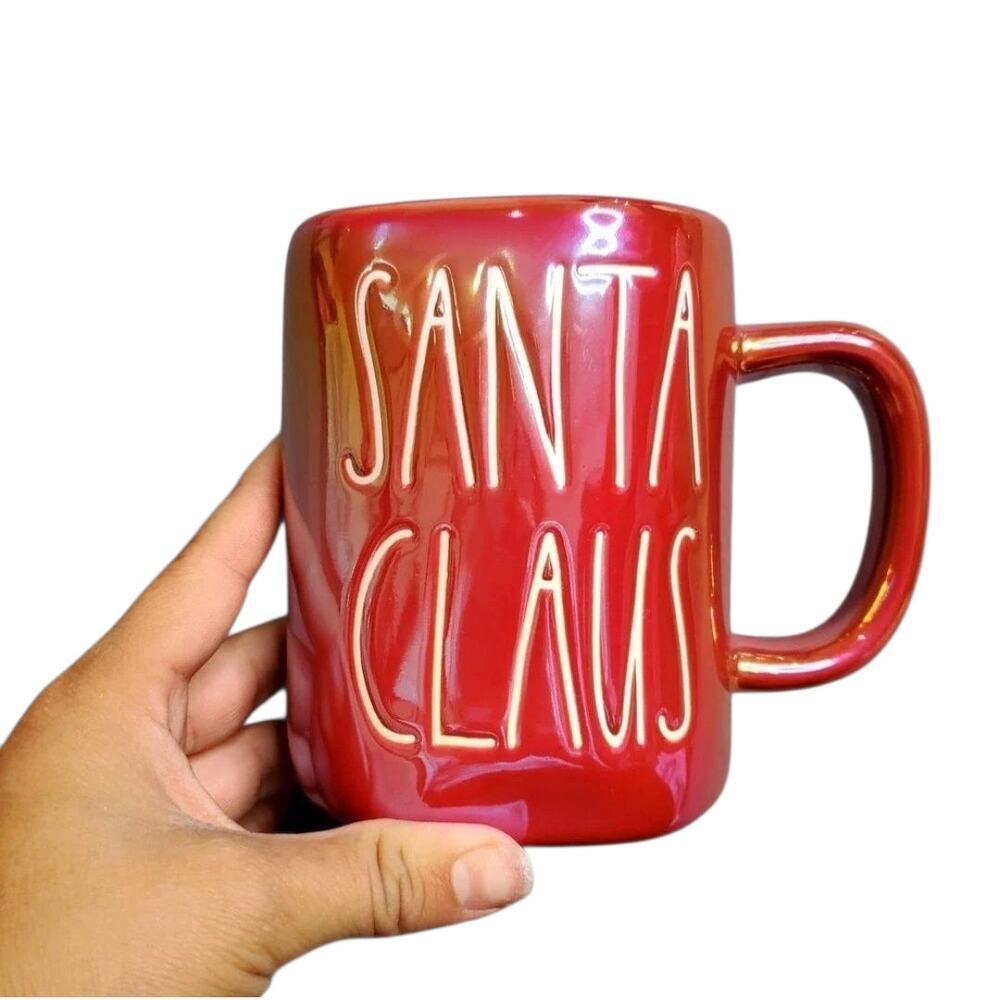 Rae Dunn Santa Claus Red Irrededecent Mug